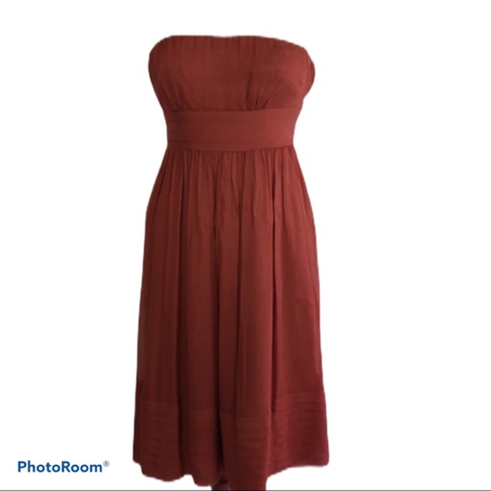 J. Crew chiffon strapless dress
